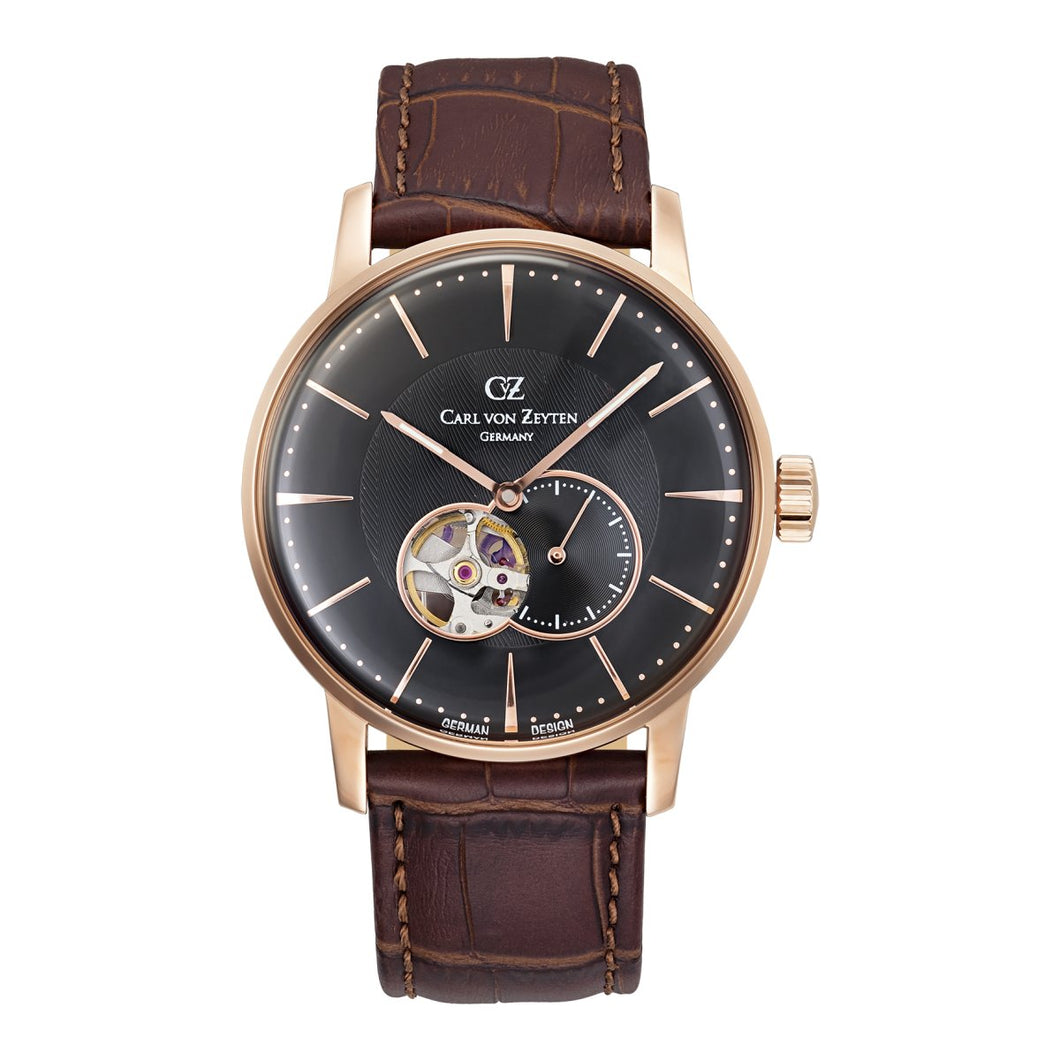Carl von Zeyten Herren Uhr Armbanduhr Automatik Brigach CVZ0022RBK
