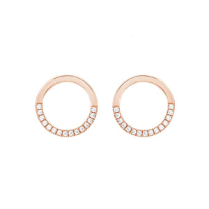 s.Oliver Jewel Damen Ohrringe Ohrstecker Silber Zirkonia roségold 2026069