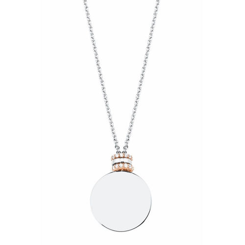 s.Oliver Jewel Damen Kette Halskette Silber bicolor Zirkonia Anhänger 2027611