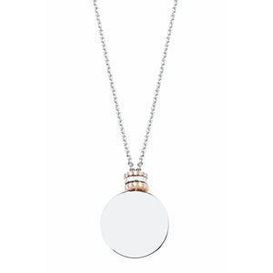 s.Oliver Jewel Damen Kette Halskette Silber bicolor Zirkonia Anhänger 2027611