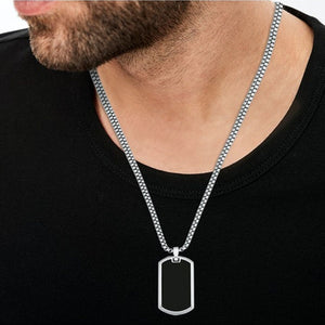 s.Oliver Jewel Herren Kette Edelstahl Anhänger Achat 2028415
