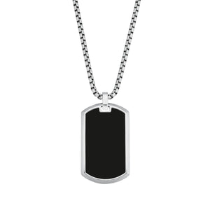 s.Oliver Jewel Herren Kette Edelstahl Anhänger Achat 2028415