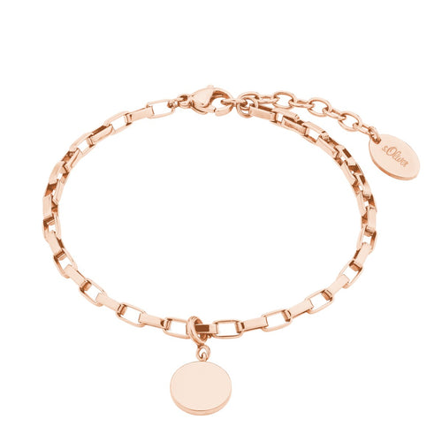 s.Oliver Jewel Damen Armband Armkette Edelstahl IP Rosé 2028466