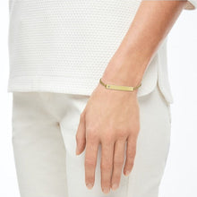 Laden Sie das Bild in den Galerie-Viewer, s.Oliver Jewel Damen Armband Gravurplatte Edelstahl IP Gold 2028471