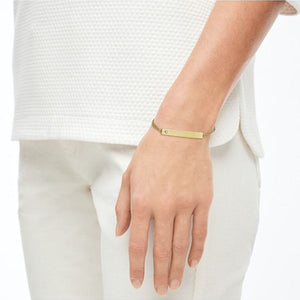 s.Oliver Jewel Damen Armband Gravurplatte Edelstahl IP Gold 2028471