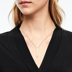 s.Oliver Jewel Damen Kette Halskette Edelstahl Gravur IP Gold 2028472
