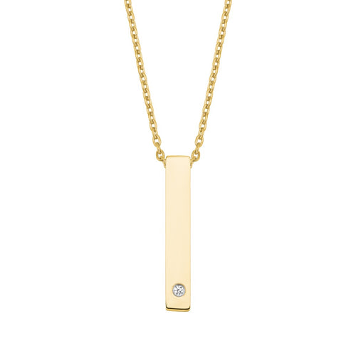 s.Oliver Jewel Damen Kette Halskette Edelstahl Gravur IP Gold 2028472