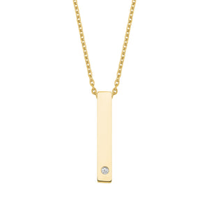 s.Oliver Jewel Damen Kette Halskette Edelstahl Gravur IP Gold 2028472