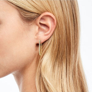 s.Oliver Jewel Damen Ohrringe Ohrstecker Silber gold Zirkonia 2028514