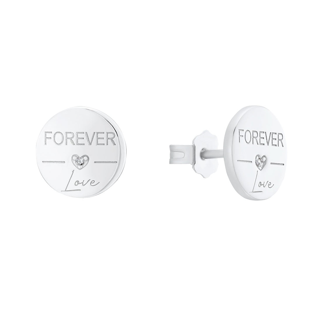 s.Oliver Jewel Damen Ohrringe Ohrstecker Silber Forever Love 2031411