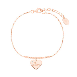 s.Oliver Jewel Damen Armband Armkette Silber Rosé Love 2031419