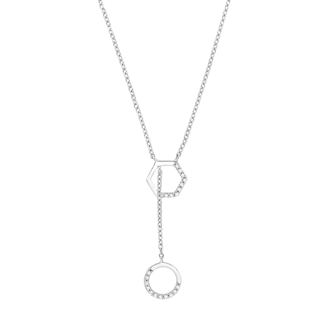 s.Oliver Jewel Damen Kette Halskette Collier Silber Zirkonia 2031420