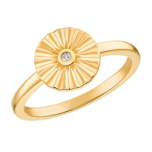 s.Oliver Jewel Damen Ring Silber 925 gold Zirkonia Münze 203143