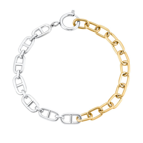 s.Oliver Jewel Damen Armband Edelstahl Silber IP GOLD 2031461