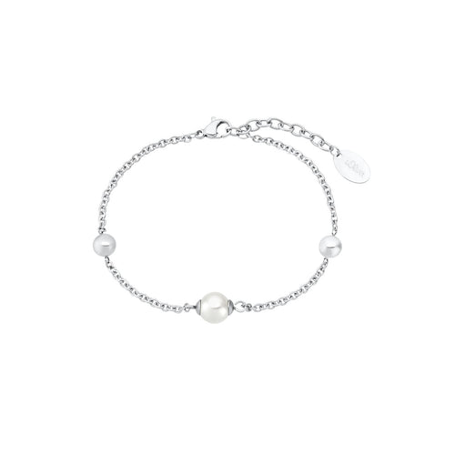 s.Oliver Jewel Damen Armband Edelstahl Silber Glasperle 2031466