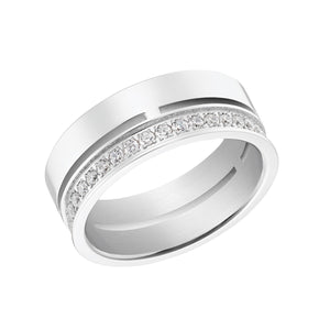 s.Oliver Jewel Damen Ring Edelstahl Zirkonia 203146