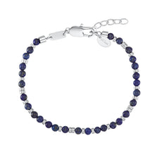 Laden Sie das Bild in den Galerie-Viewer, s.Oliver Jewel Herren Armband Edelstahl Lapis blau 2031483