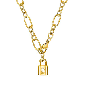 s.Oliver Jewel Damen Kette Halskette Edelstahl IP Gold Schloss 2032521
