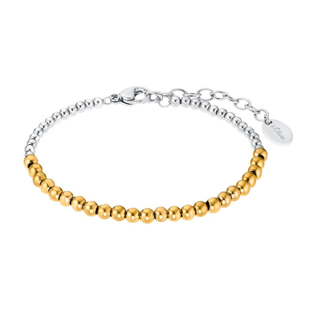 s.Oliver Jewel Damen Armband Armkette Edelstahl silber IP Gold 2032543