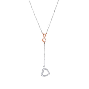 s.Oliver Jewel Damen Kette Halskette Silber Zirkonia Y-Collier 2032563
