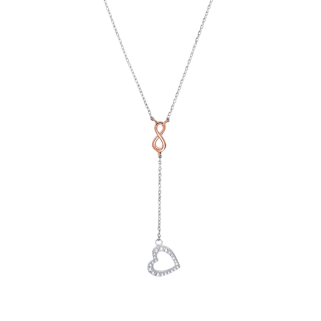 s.Oliver Jewel Damen Kette Halskette Silber Zirkonia Y-Collier 2032563