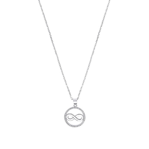 s.Oliver Jewel Damen Kette Halskette Silber Zirkonia Infinity 2032567