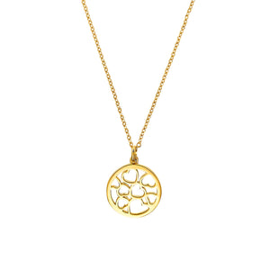 s.Oliver Jewel Damen Kette Halskette Silber gelbgold Münze 2032593