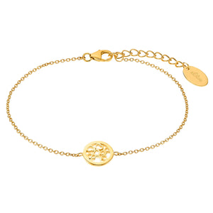 s.Oliver Jewel Damen Armband Armkette Silber goldfarben Münze 2032596