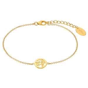 s.Oliver Jewel Damen Armband Armkette Silber goldfarben Münze 2032596