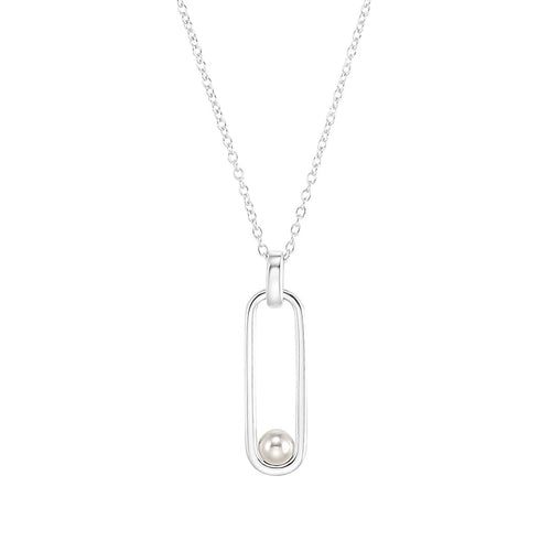 s.Oliver Jewel Damen Kette Halskette Silber Muschelkernperle 2033871