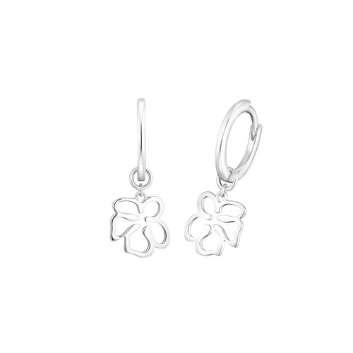 s.Oliver Jewel Damen Ohrringe Creolen Silber Blüte 2033877