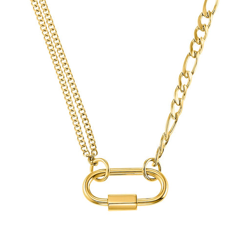 s.Oliver Jewel Damen Kette Halskette Edelstahl IP Gold 2033902