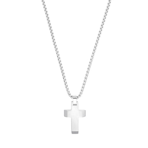 s.Oliver Jewel Herren Kette Edelstahl Kreuz 2033914