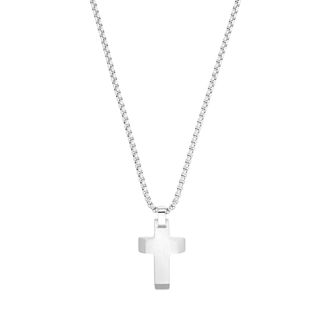 s.Oliver Jewel Herren Kette Edelstahl Kreuz 2033914