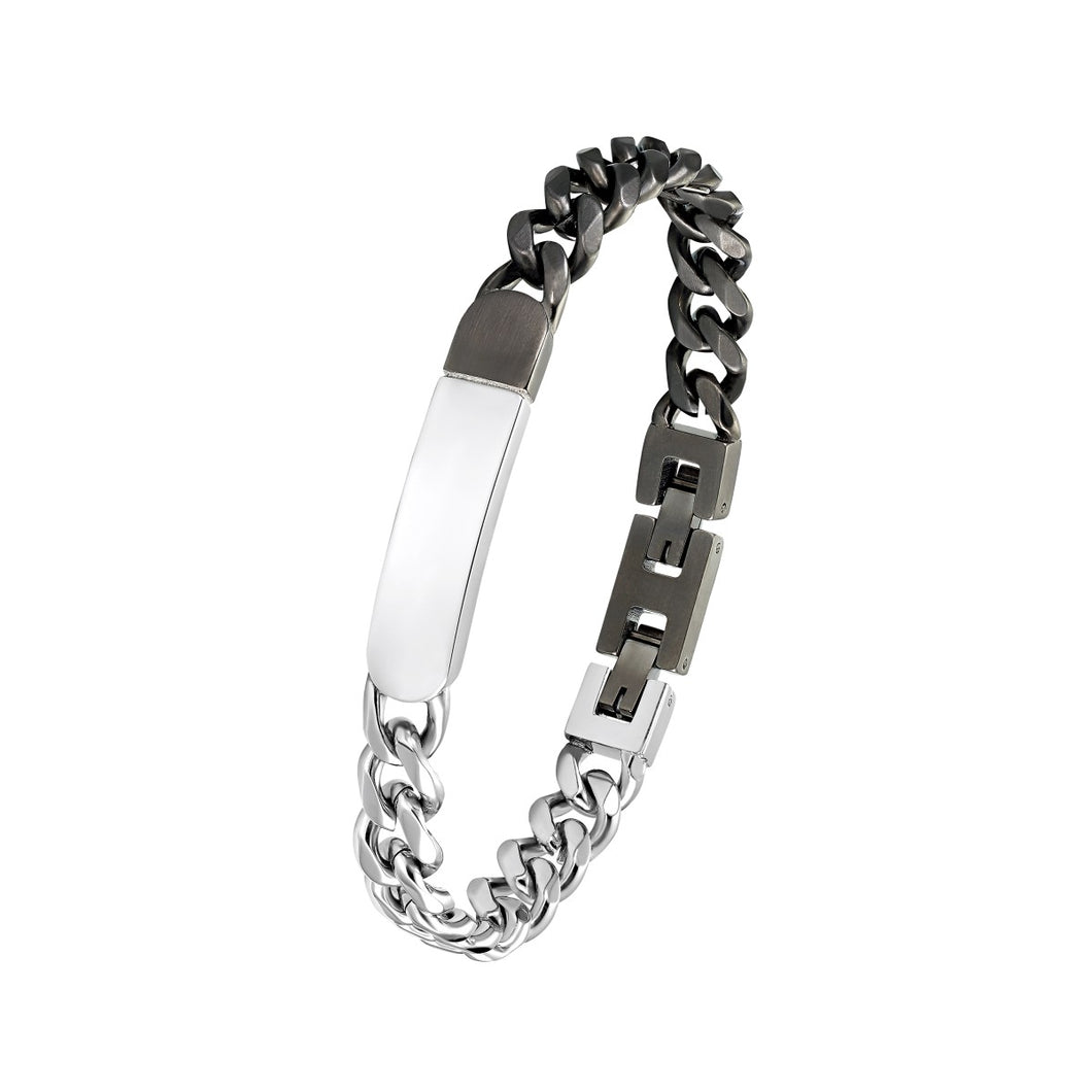 s.Oliver Jewel Herren Armband Identarmband Edelstahl silber 2033921