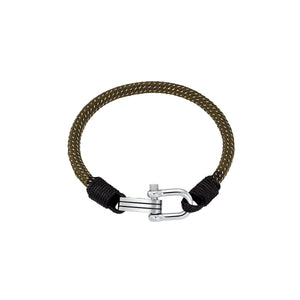 s.Oliver Jewel Herren Armband Armkette Edelstahl Textil 2033922