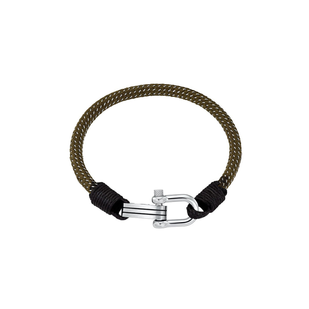 s.Oliver Jewel Herren Armband Armkette Edelstahl Textil 2033922
