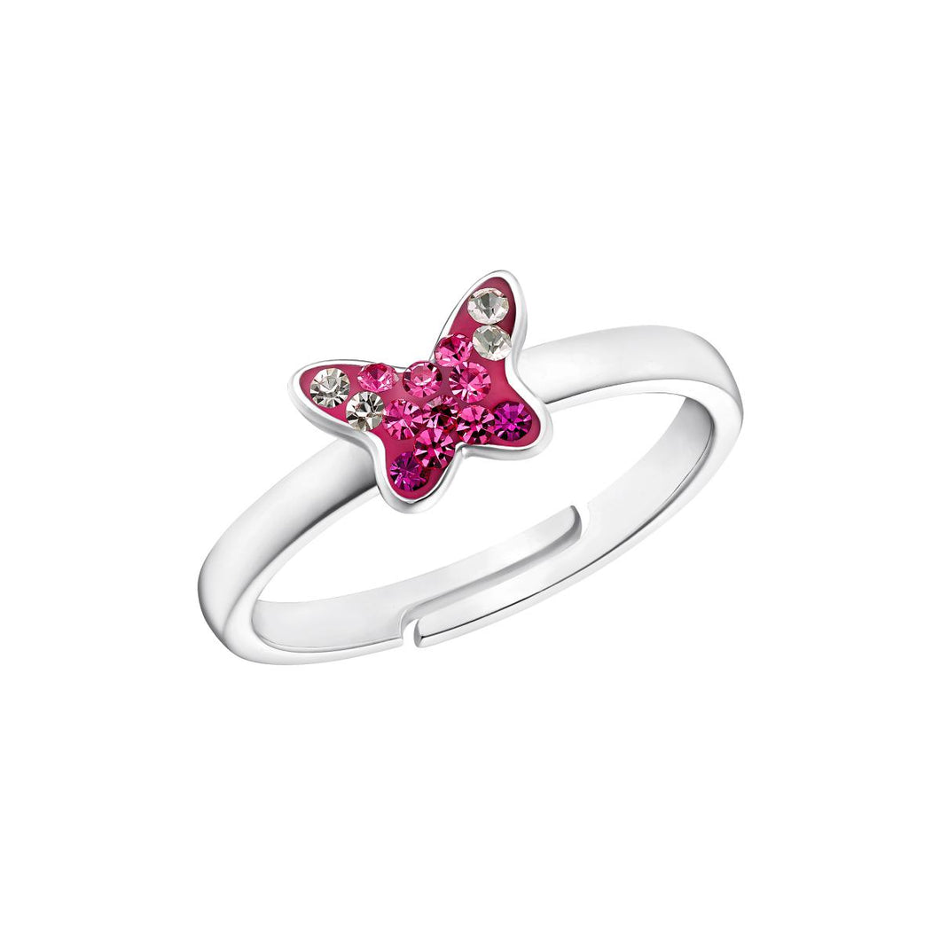 Prinzessin Lillifee Kinder Ring Silber Schmetterling Zirkonia 2033999