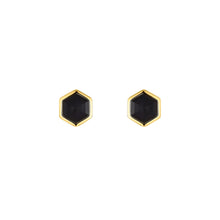 Laden Sie das Bild in den Galerie-Viewer, s.Oliver Jewel Damen Ohrringe Ohrstecker Silber gold Zirkonia Hexagon 2034897