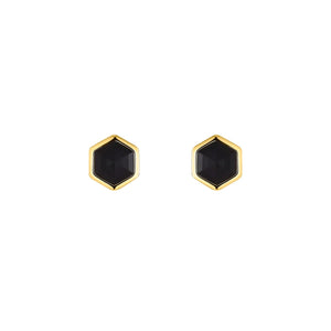 s.Oliver Jewel Damen Ohrringe Ohrstecker Silber gold Zirkonia Hexagon 2034897