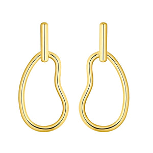 s.Oliver Jewel Damen Ohrringe Ohrstecker Edelstahl IP Gold 2034928