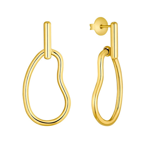 s.Oliver Jewel Damen Ohrringe Ohrstecker Edelstahl IP Gold 2034928