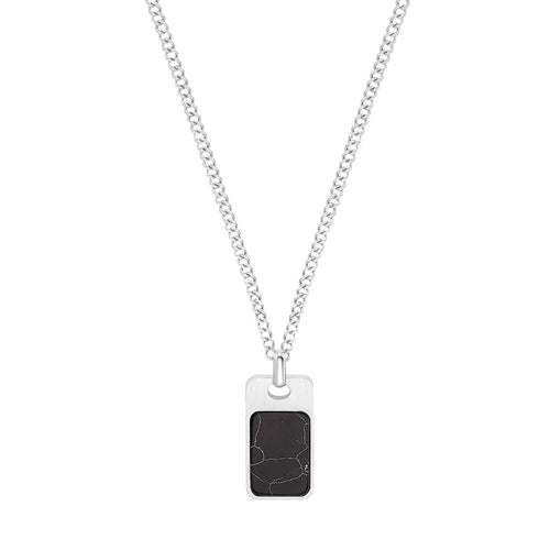 s.Oliver Jewel Herren Kette Edelstahl Anhänger Dog-Tag 2034935