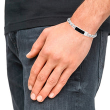 Laden Sie das Bild in den Galerie-Viewer, s.Oliver Jewel Herren Armband Armkette Edelstahl  Dog-Tag 2034936