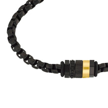Laden Sie das Bild in den Galerie-Viewer, s.Oliver Jewel Herren Armband Armkette Edelstahl IP schwarz 2034953