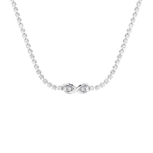 Laden Sie das Bild in den Galerie-Viewer, s.Oliver Jewel Damen Kette Halskette Collier Silber Zirkonia Infinity 2034963