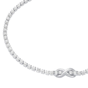 s.Oliver Jewel Damen Armband Armkette Silber Zirkonia Infinity 2034964