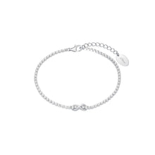 Laden Sie das Bild in den Galerie-Viewer, s.Oliver Jewel Damen Armband Armkette Silber Zirkonia Infinity 2034964
