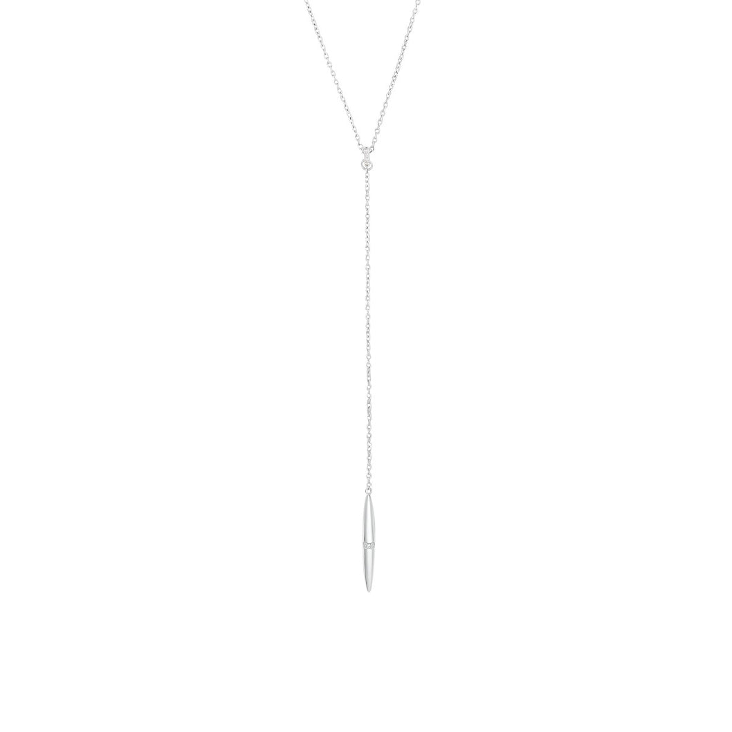 s.Oliver Jewel Damen Kette Halskette Y-Collier Silber Zirkonia 2034975
