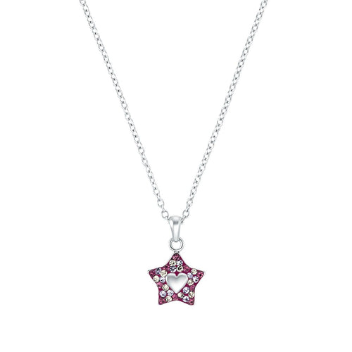 Prinzessin Lillifee Kinder Halskette Silber Zirkonia Stern Mädchen 2035336